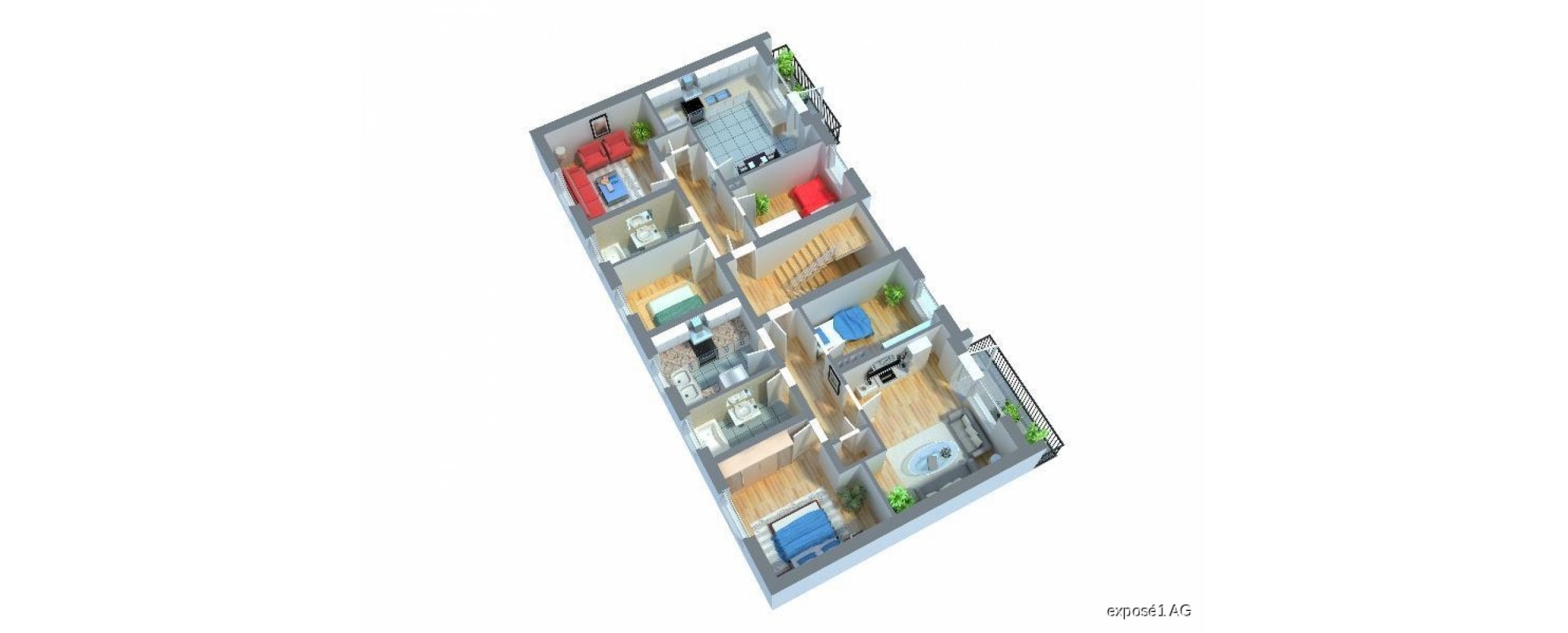 3D-Grundrissbeispiel