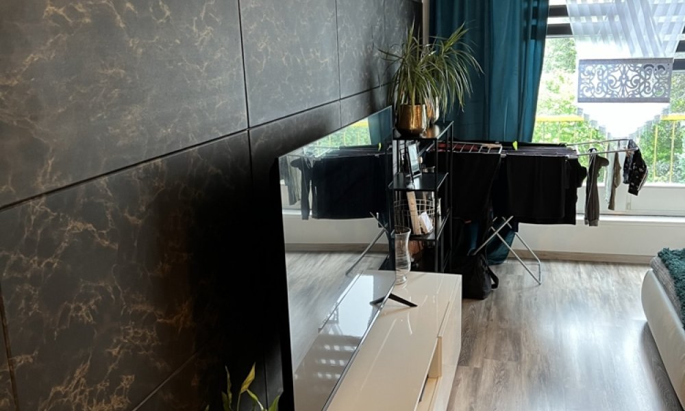 SHG+++  Schöne 2,5-Zimmerwohnung im DG mit kleinem Austritt/Loggia - Möbel mit zu verkaufen