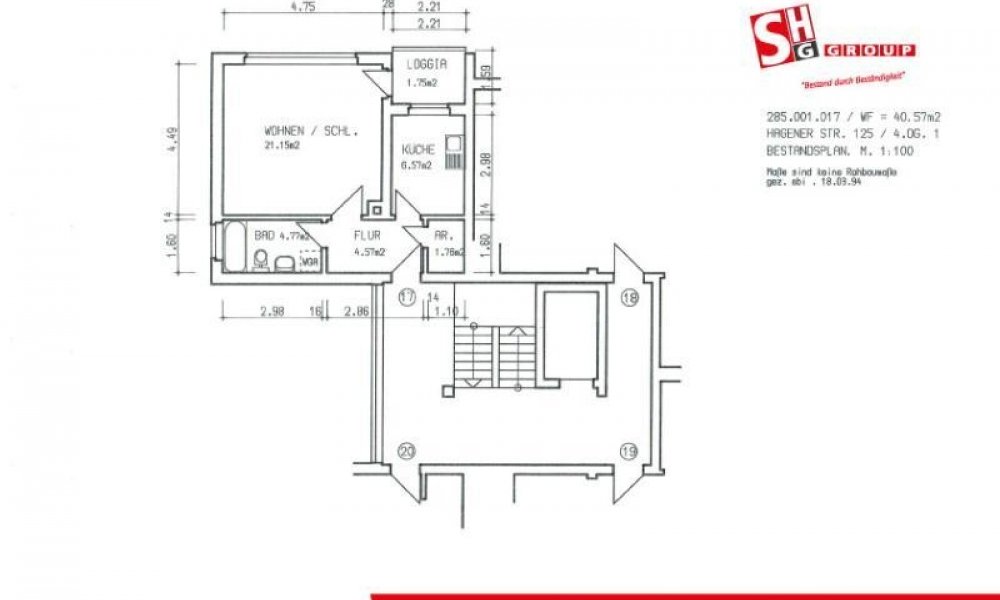 SHG+++ Gemütliches 1,5-Zimmer-Apartment mit Balkon an der Hagener Straße zu vermieten