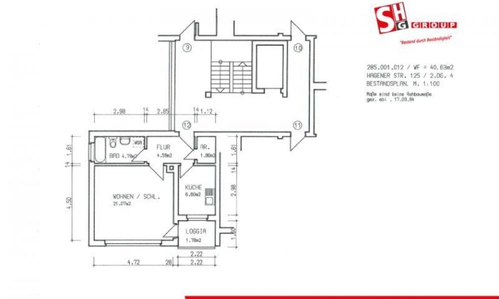 SHG+++ Gemütliches 1,5-Zimmer-Apartment mit Balkon an der Hagener Straße zu vermieten