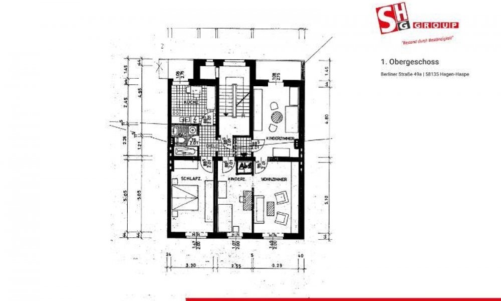 SHG+++ Großzügige Wohnung mit 4 Zimmern in Hagen-Haspe erwartet Sie