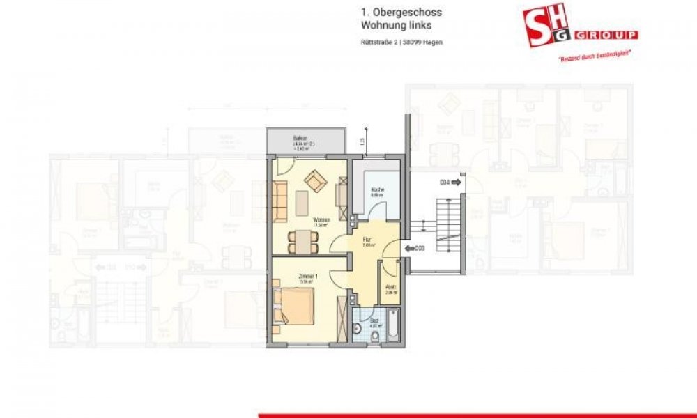 SHG+++ Schöne 2,5-Zimmerwohnung warten in der Rüttstraße auf ihren neuen Mieter!