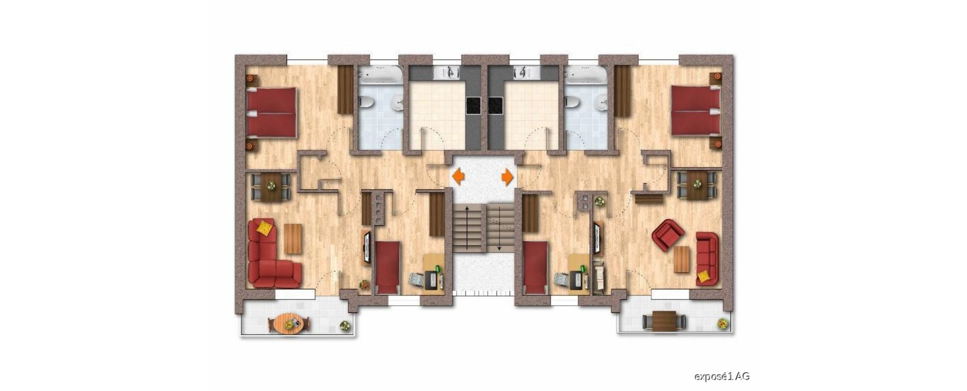 Grundrissbeispiel DG OHNE BALKON