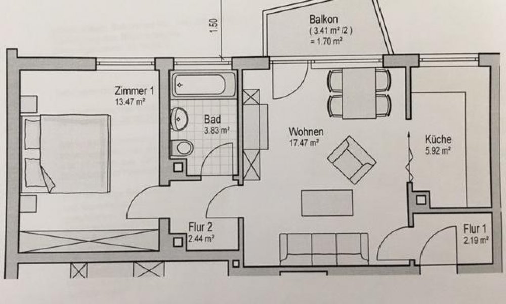 SHG+++ Schöne ebenerdige 2,5-Zimmerwohnung wartet auf Ihren neuen Mieter - Barrierefreie Wohnung