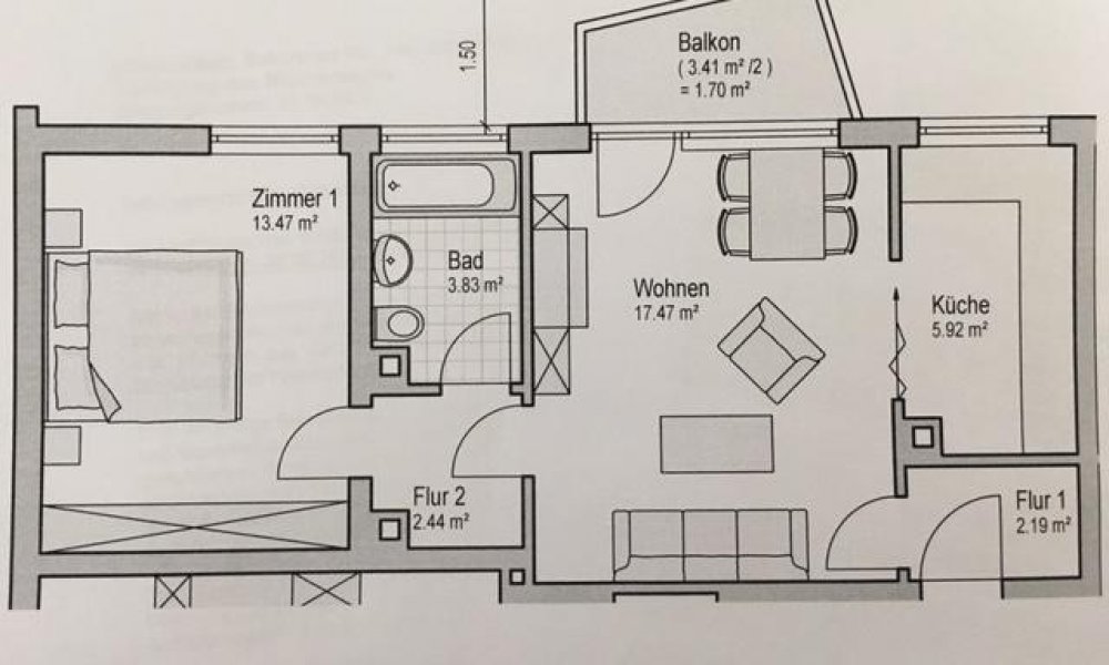 SHG+++ Schöne ebenerdige 2,5-Zimmerwohnung wartet auf Ihren neuen Mieter