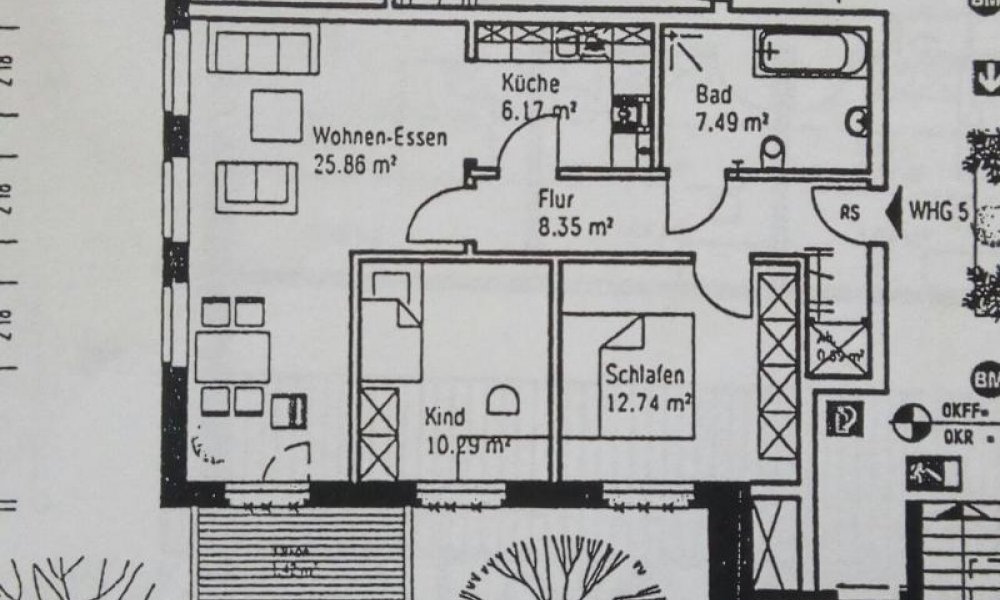 SHG+++ Schöne 3-Zimmerwohnung mit offener Küche zu vermieten