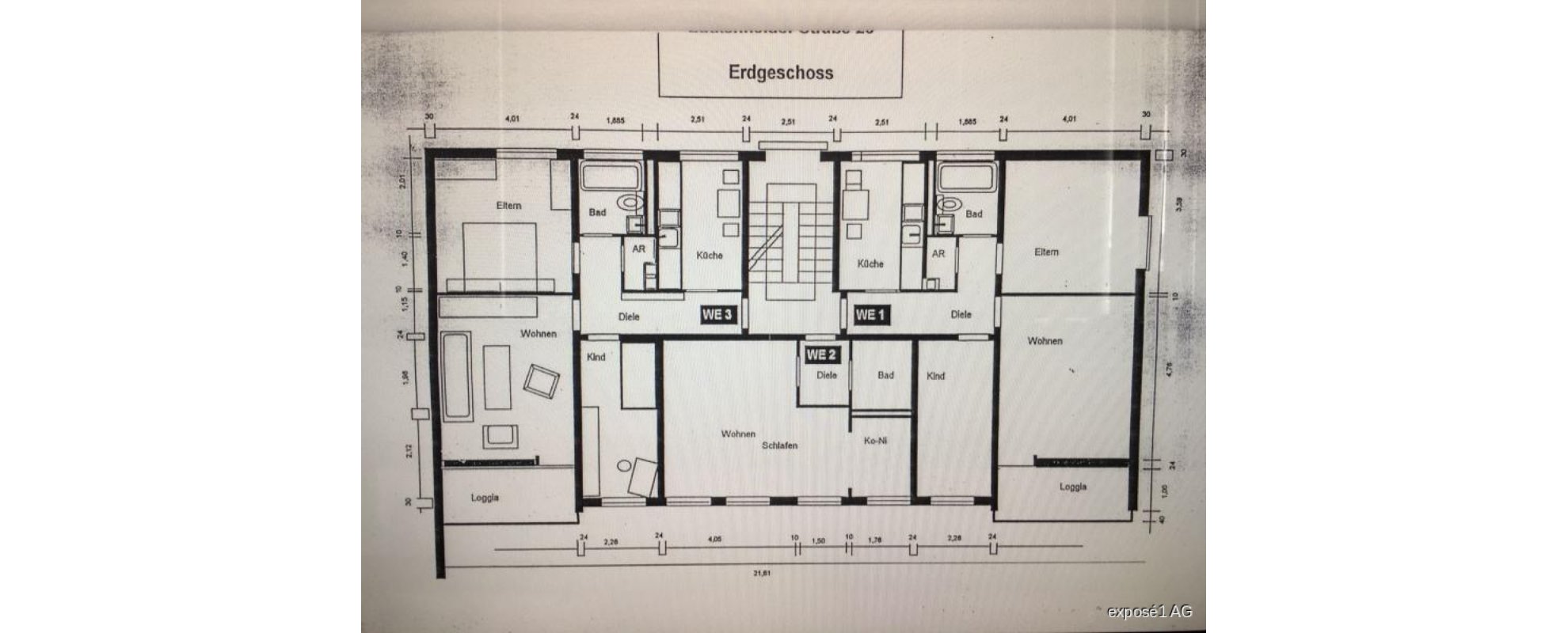 SHG+++ KERNSANIERTE 1,5 ZIMMERWOHNUNG