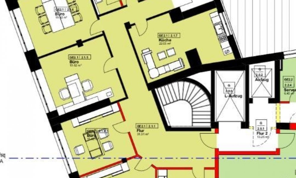 SHG+++ kersaniertes Büro/Praxis in zentraler Lage