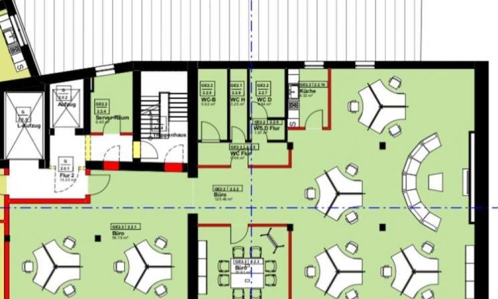 SHG+++ Großzügiges kernsaniertes Büro/Praxis in zentraler Lage
