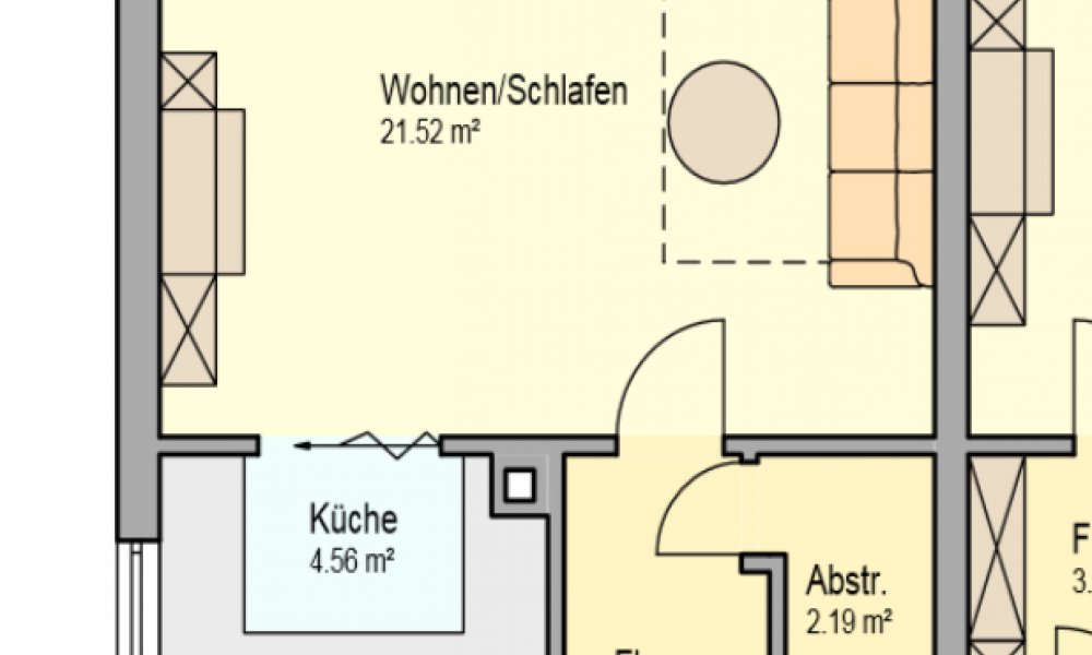 SHG+++ Schöne 1,5 Zimmer Wohnung im einem komplett neu saniertem Objekt